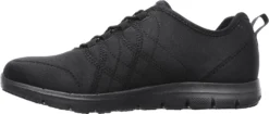 SKECHERS Work SK77211BLK Ghenter-Srelt, Women's, Black, Soft Toe, Slip Resistant, Work Shoe -Reebok || Skechers || Wolverine Sales Store sk77211blk inside
