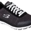 SKECHERS Work SK77217BKW Black/White Comfort Flex Pro HC Soft Toe, Slip Resistant Women's Athletic