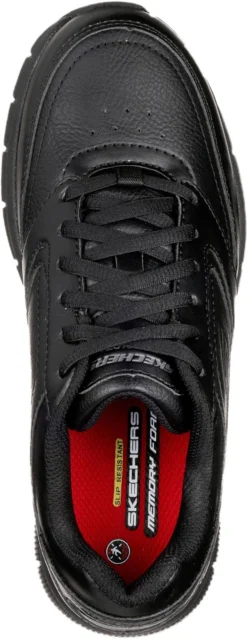 SKECHERS Work SK77235BLK Nampa-Wyola, Women's, Black, Soft Toe, EH, Slip Resistant Athletic -Reebok || Skechers || Wolverine Sales Store sk77235blk top