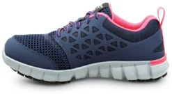 Reebok Work SRB032 Sublite Cushion Work, Women's, Navy/Pink, Athletic Style, MaxTRAX Slip Resistant, Soft Toe Work Shoe -Reebok || Skechers || Wolverine Sales Store srb032 inside 2022 update