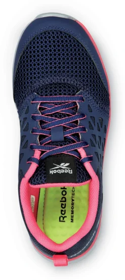 Reebok Work SRB032 Sublite Cushion Work, Women's, Navy/Pink, Athletic Style, MaxTRAX Slip Resistant, Soft Toe Work Shoe -Reebok || Skechers || Wolverine Sales Store srb032 top 2022 update