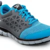 Reebok Work SRB3200 Sublite Cushion Work, Unisex, Sky Blue/Dark Grey, Athletic Style, MaxTRAX Slip Resistant, Soft Toe Work Shoe