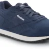 Reebok Work SRB951 Harman, Women's, Navy, Retro Jogger Style, EH, MaxTRAX Slip Resistant, Soft Toe Work Shoe