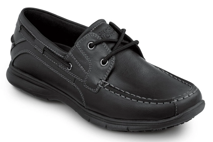 Rockport Works SRK222 Women's Hampton Black, Boat Shoe Style Slip Resistant Soft Toe Work Shoe 1 Rockport Works SRK222 Women's Hampton Black, Boat Shoe Style Slip Resistant Soft Toe Work Shoe