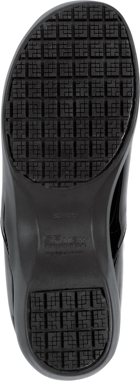 SR Max SRM133 Geneva, Women's, Black Patent, Clog Style, MaxTRAX Slip Resistant, Soft Toe Work Shoe 5 SR Max SRM133 Geneva, Women's, Black Patent, Clog Style, MaxTRAX Slip Resistant, Soft Toe Work Shoe - Image 5