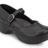 SR Max SRM136 Vienna, Women's, Black Mary Jane Clog Style, MaxTRAX Slip Resistant, Soft Toe Work Shoe