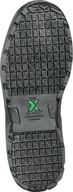 SR Max SRM2050 Burke, Men's, Black Oxford Style, Comp Toe, EH, MaxTRAX Slip Resistant, Work Shoe -Reebok || Skechers || Wolverine Sales Store srm2050 outsole