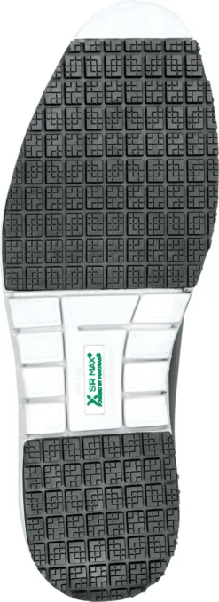SR Max SRM3310 Beaufort, Men's, Black/White, Dress Style, MaxTRAX Slip Resistant, Soft Toe Work Shoe -Reebok || Skechers || Wolverine Sales Store srm3310 outsole