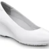 SR Max SRM554 Orlando, Women's, White, High Wedge Dress Style, MaxTRAX Slip Resistant, Soft Toe Work Shoe
