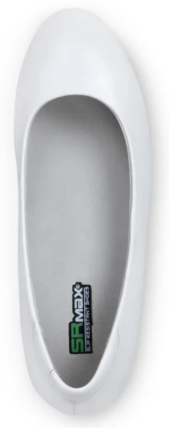 SR Max SRM554 Orlando, Women's, White, High Wedge Dress Style, MaxTRAX Slip Resistant, Soft Toe Work Shoe -Reebok || Skechers || Wolverine Sales Store srm554 top