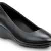 SR Max SRM555 Orlando, Women's, Black, High Wedge Dress Style, MaxTRAX Slip Resistant, Soft Toe Work Shoe