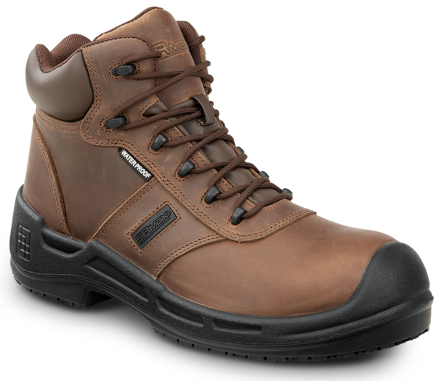 SR Max SRM9110 Cascade, Men's, Brown, 6 Inch, Waterproof, MaxTRAX Slip Resistant, Soft Toe Work Boot 1 SR Max SRM9110 Cascade, Men's, Brown, 6 Inch, Waterproof, MaxTRAX Slip Resistant, Soft Toe Work Boot