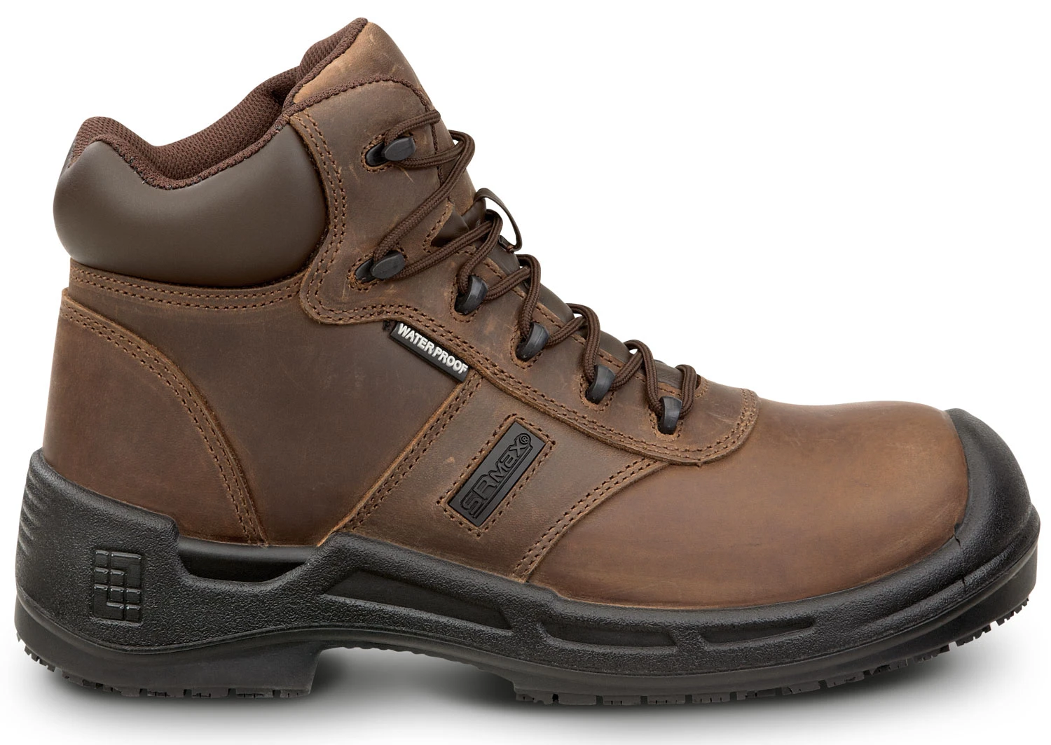 SR Max SRM9110 Cascade, Men's, Brown, 6 Inch, Waterproof, MaxTRAX Slip Resistant, Soft Toe Work Boot 2 SR Max SRM9110 Cascade, Men's, Brown, 6 Inch, Waterproof, MaxTRAX Slip Resistant, Soft Toe Work Boot - Image 2