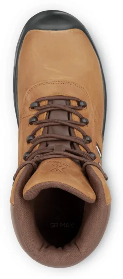 SR Max SRM9160 Lewiston, Men's, Brown, 6 Inch, Comp Toe, EH, Waterproof, MaxTRAX Slip Resistant, Work Boot -Reebok || Skechers || Wolverine Sales Store srm9160 top