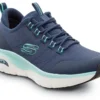SKECHERS Work Arch Fit SSK108096NVAQ Christina, Women's, Navy/Aqua, Athletic Style, EH, MaxTRAX Slip Resistant, Soft Toe Work Shoe