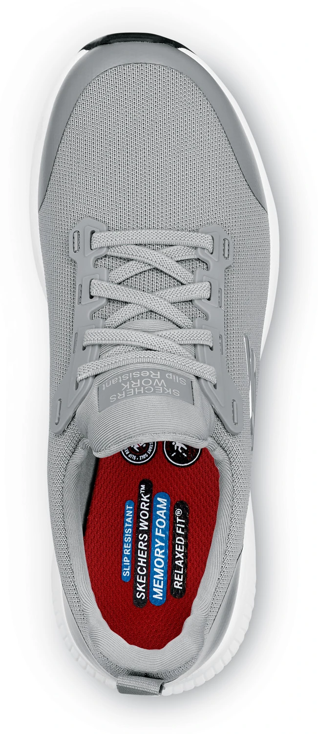 SKECHERS Work SSK108160GRY Emma, Women's, Grey, Soft Toe, MaxTRAX Slip Resistant, EH, Slip-On Athletic, Work Shoe 4 SKECHERS Work SSK108160GRY Emma, Women's, Grey, Soft Toe, MaxTRAX Slip Resistant, EH, Slip-On Athletic, Work Shoe - Image 4