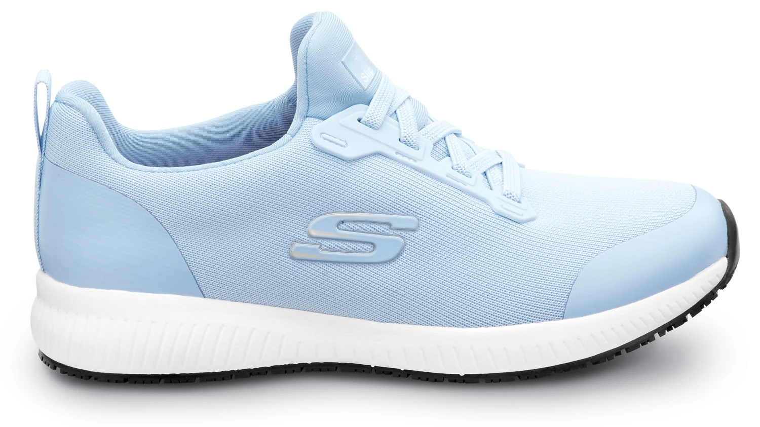 SKECHERS Work SSK108160LTBL Emma, Women's, Light Blue, Soft Toe, MaxTRAX Slip Resistant, EH, Slip-On Athletic, Work Shoe 2 SKECHERS Work SSK108160LTBL Emma, Women's, Light Blue, Soft Toe, MaxTRAX Slip Resistant, EH, Slip-On Athletic, Work Shoe - Image 2