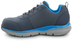 SKECHERS Work Arch Fit SSK200148NVBL Beau, Men's, Navy/Light Blue, Athletic Style, Alloy Toe, EH, MaxTRAX Slip Resistant, Work Shoe -Reebok || Skechers || Wolverine Sales Store ssk200148nvbl inside