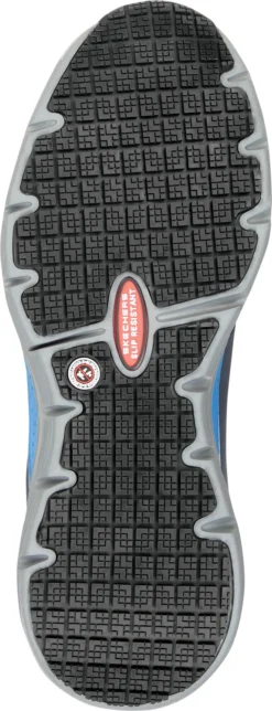 SKECHERS Work Arch Fit SSK200148NVBL Beau, Men's, Navy/Light Blue, Athletic Style, Alloy Toe, EH, MaxTRAX Slip Resistant, Work Shoe -Reebok || Skechers || Wolverine Sales Store ssk200148nvbl outsole