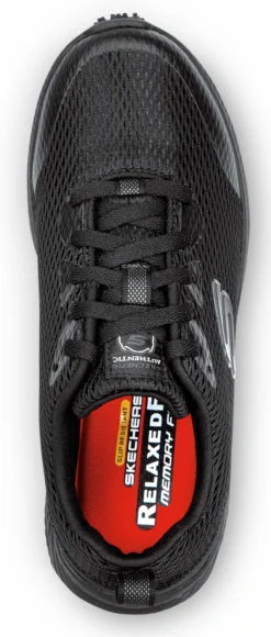 SKECHERS Work SSK8347BLK Jenny, Women's, Black, Athletic Style, MaxTRAX Slip Resistant, Soft Toe Work Shoe -Reebok || Skechers || Wolverine Sales Store ssk8347blk top
