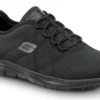 SKECHERS Work SSK8348BLK Alex, Women's, Black, Athletic Style, MaxTRAX Slip Resistant, Soft Toe Work Shoe