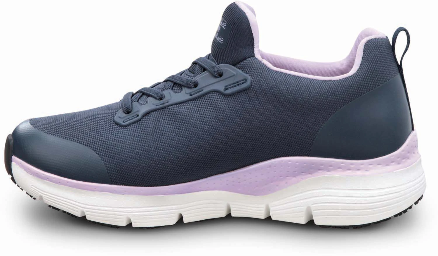 SKECHERS Work Arch Fit SSK8436NVY Leslie, Women's, Navy, Slip On Athletic Style, Alloy Toe, MaxTRAX Slip Resistant, Work Shoe 3 SKECHERS Work Arch Fit SSK8436NVY Leslie, Women's, Navy, Slip On Athletic Style, Alloy Toe, MaxTRAX Slip Resistant, Work Shoe - Image 3