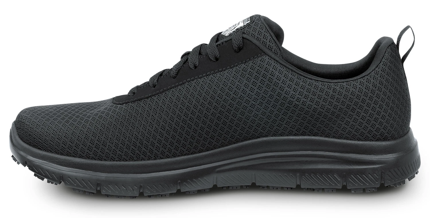 SKECHERS Work SSK9159BLK Luke, Men's, Black, Soft Toe, EH, Slip Resistant Lace Up Athletic 3 SKECHERS Work SSK9159BLK Luke, Men's, Black, Soft Toe, EH, Slip Resistant Lace Up Athletic - Image 3