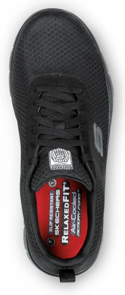 SKECHERS Work SSK9159BLK Luke, Men's, Black, Soft Toe, EH, Slip Resistant Lace Up Athletic 8 SKECHERS Work SSK9159BLK Luke, Men's, Black, Soft Toe, EH, Slip Resistant Lace Up Athletic -Reebok || Skechers || Wolverine Sales Store ssk9159blk top