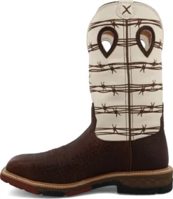 Twisted X TWMXBA006 Men's, Brown Elephant Print And Bone, Alloy Toe, EH, 12 Inch, Western, Pull On, Work Boot -Reebok || Skechers || Wolverine Sales Store twmxba006 inside