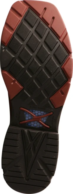 Twisted X TWMXBN004 Men's, Brown/Texas Flag, Comp Toe, EH, 12 Inch Boot -Reebok || Skechers || Wolverine Sales Store twmxbn004 outsole