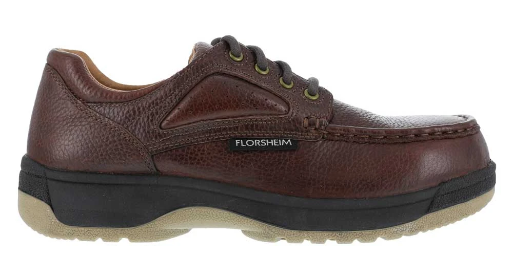 Florsheim WGFS2400 Dark Brown, Men's, Non-Metallic Composite Toe, SD Eurocasual Moc Toe Oxford 2 Florsheim WGFS2400 Dark Brown, Men's, Non-Metallic Composite Toe, SD Eurocasual Moc Toe Oxford - Image 2