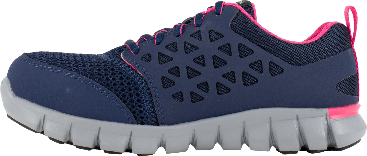 Reebok Work WGRB046 SubLite Cushion Work Women's, Navy/Pink, Alloy Toe, EH, Low Athletic 3 Reebok Work WGRB046 SubLite Cushion Work Women's, Navy/Pink, Alloy Toe, EH, Low Athletic - Image 3