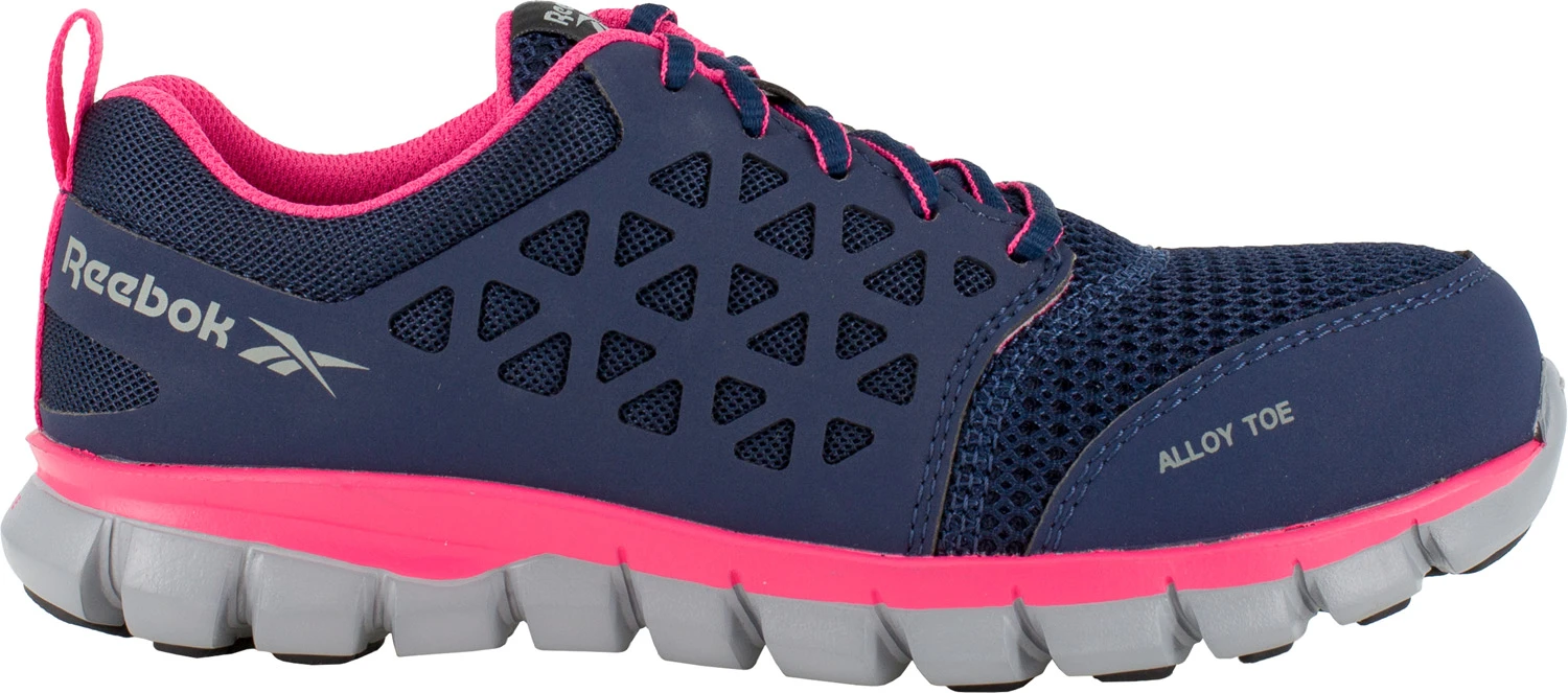 Reebok Work WGRB046 SubLite Cushion Work Women's, Navy/Pink, Alloy Toe, EH, Low Athletic 2 Reebok Work WGRB046 SubLite Cushion Work Women's, Navy/Pink, Alloy Toe, EH, Low Athletic - Image 2