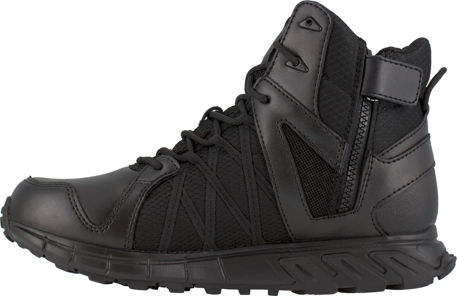 Reebok WGRB3450 Trailgrip Tactical, Men's, Black, Soft Toe, EH, WP, 6 Inch, Side Zip, Tactical, Work Boot 3 Reebok WGRB3450 Trailgrip Tactical, Men's, Black, Soft Toe, EH, WP, 6 Inch, Side Zip, Tactical, Work Boot - Image 3