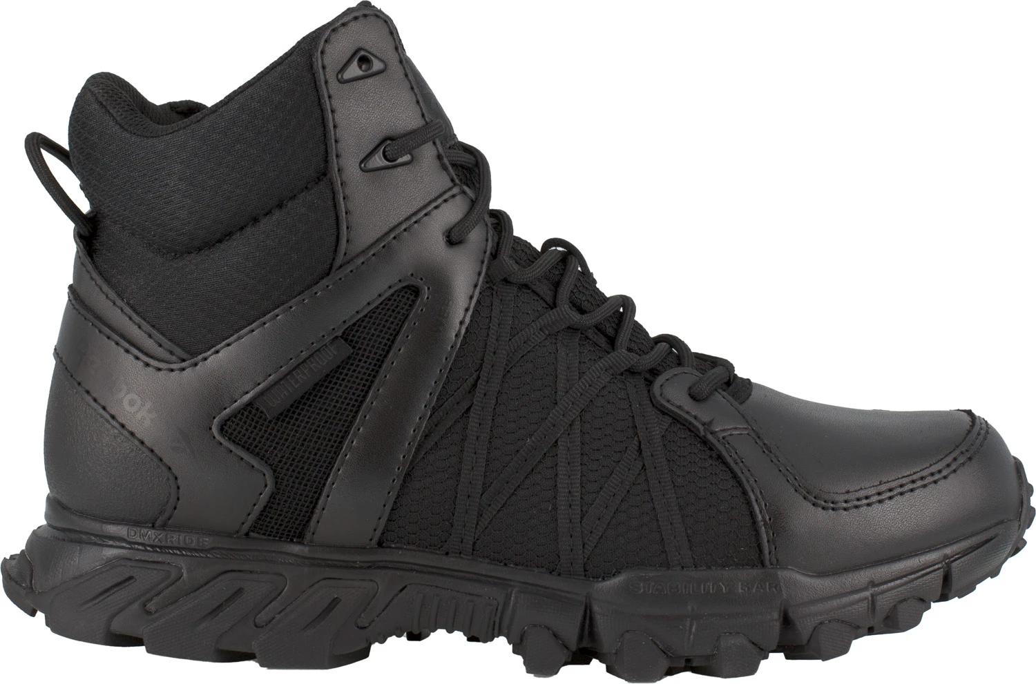 Reebok WGRB3450 Trailgrip Tactical, Men's, Black, Soft Toe, EH, WP, 6 Inch, Side Zip, Tactical, Work Boot 2 Reebok WGRB3450 Trailgrip Tactical, Men's, Black, Soft Toe, EH, WP, 6 Inch, Side Zip, Tactical, Work Boot - Image 2