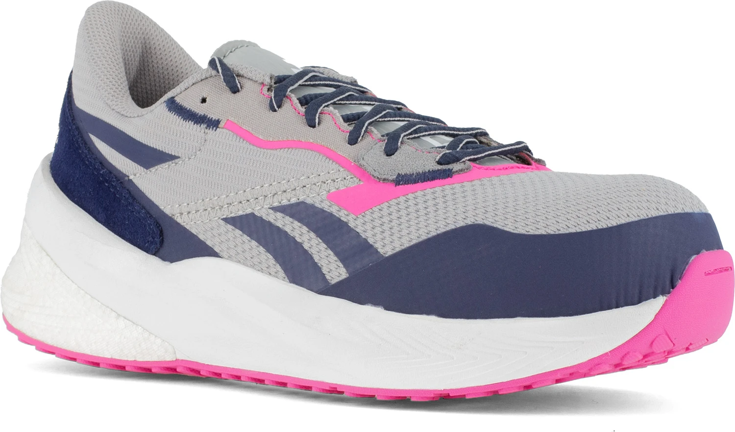 Reebok Work WGRB516 Floatride Energy Daily, Women's, Grey/Navy/Pink, Comp Toe, SD, Low Athletic, Work Shoe 1 Reebok Work WGRB516 Floatride Energy Daily, Women's, Grey/Navy/Pink, Comp Toe, SD, Low Athletic, Work Shoe