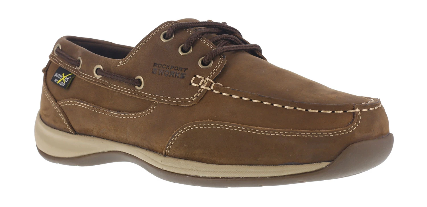 Rockport WGRK634 Sailing Club, Women's, Brown, Steel Toe, EH, Mt, Boat Shoe 1 Rockport WGRK634 Sailing Club, Women's, Brown, Steel Toe, EH, Mt, Boat Shoe