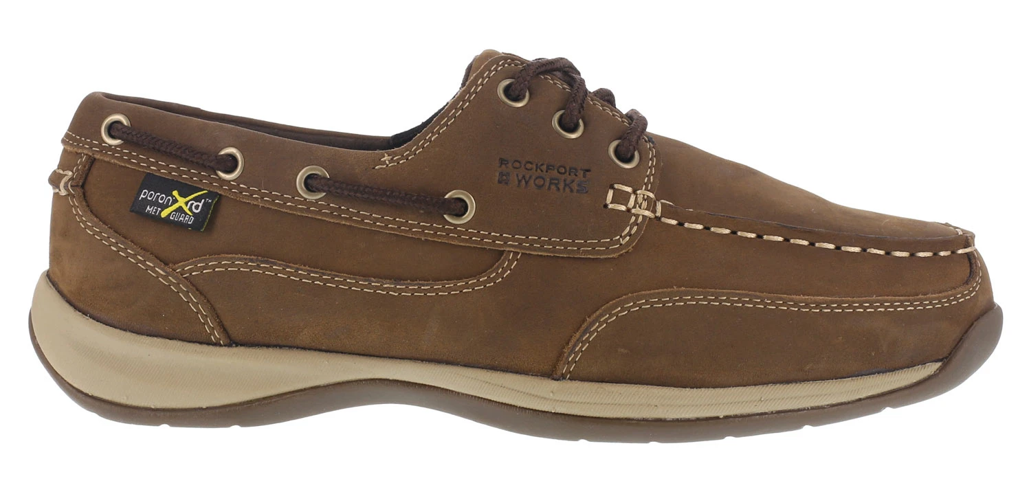 Rockport WGRK634 Sailing Club, Women's, Brown, Steel Toe, EH, Mt, Boat Shoe 2 Rockport WGRK634 Sailing Club, Women's, Brown, Steel Toe, EH, Mt, Boat Shoe - Image 2
