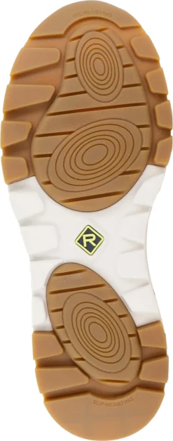 Rockport Works WGRK774 Pulse Tech, Women's, Brown/Leopard, Comp Toe, EH, Fashion Work Sneaker -Reebok || Skechers || Wolverine Sales Store wgrk774 pulse tech work outsole