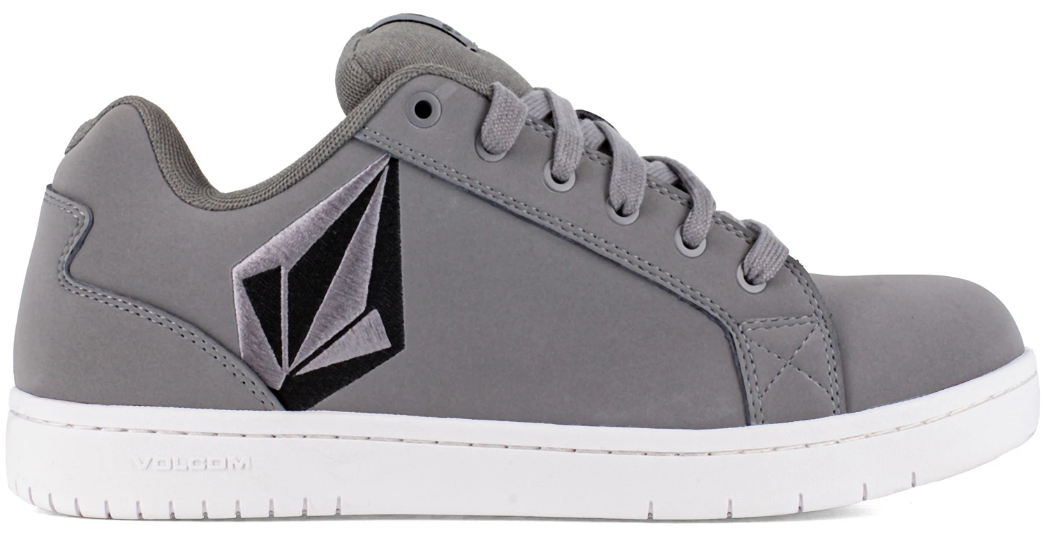 Volcom WGVM30468 Stone Men's, Grey/Black, Comp Toe, EH, Slip Resistant, Skate Style, Work Shoe 2 Volcom WGVM30468 Stone Men's, Grey/Black, Comp Toe, EH, Slip Resistant, Skate Style, Work Shoe - Image 2