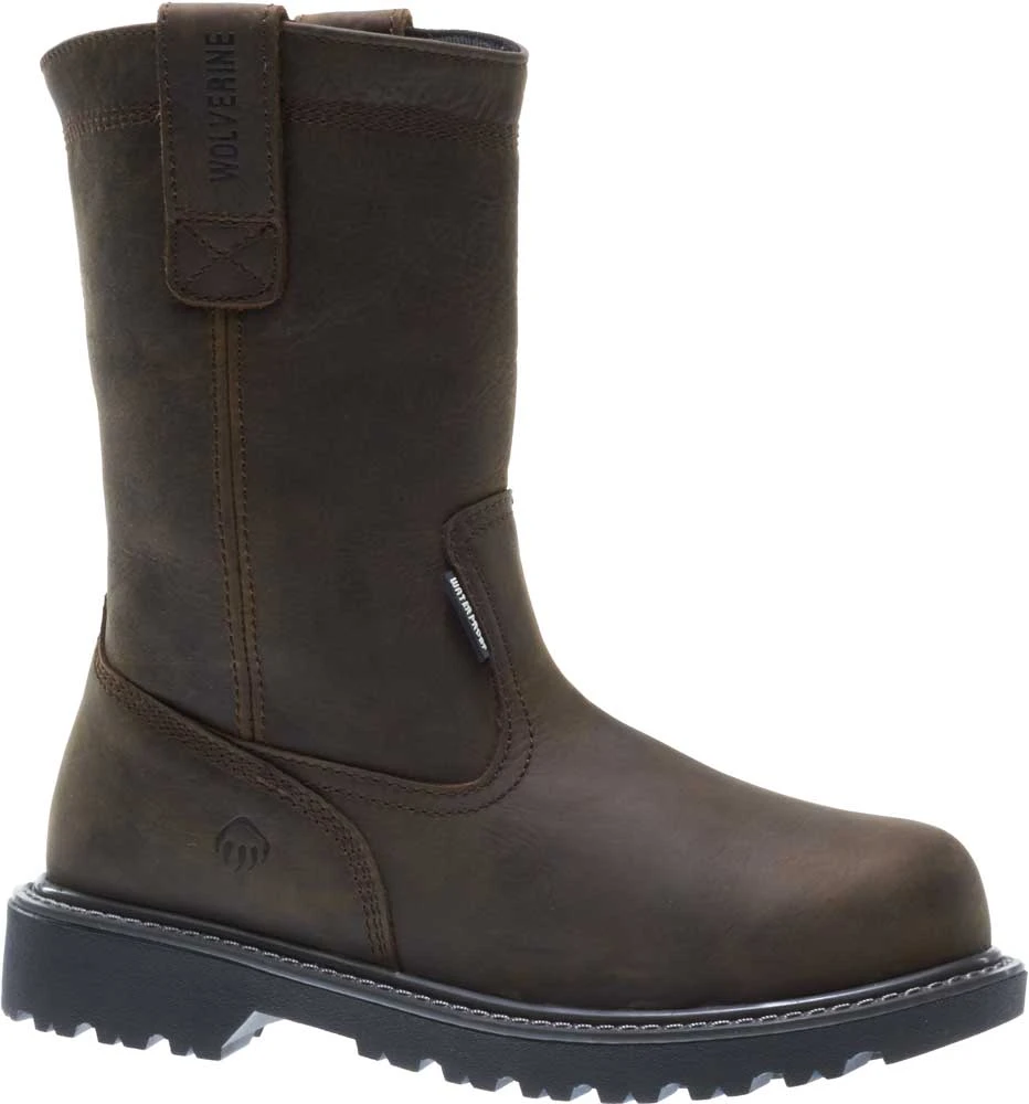 Wolverine WW10680 Floorhand Welly Men's, Brown, Steel Toe, EH, WP, Pull On Boot 1 Wolverine WW10680 Floorhand Welly Men's, Brown, Steel Toe, EH, WP, Pull On Boot