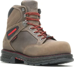 Wolverine WW201174 Hellcat UltraSpring, Men's, Brown, Comp Toe, EH, WP, 6 Inch Work Boot