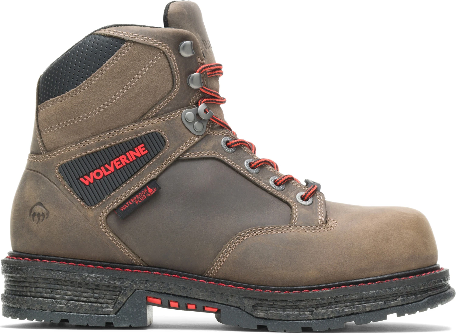 Wolverine WW201174 Hellcat UltraSpring, Men's, Brown, Comp Toe, EH, WP, 6 Inch Work Boot 2 Wolverine WW201174 Hellcat UltraSpring, Men's, Brown, Comp Toe, EH, WP, 6 Inch Work Boot - Image 2