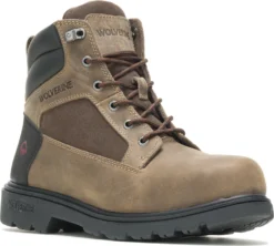 Wolverine WW201289 Bulldozer, Men's, Brown, Steel Toe, EH, 6 Inch Boot