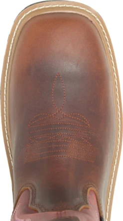 Wolverine WW231013 Rancher DuraShocks, Peanut/Red, Comp Toe, EH, WP, Pull On, Work Boot -Reebok || Skechers || Wolverine Sales Store ww231013 top