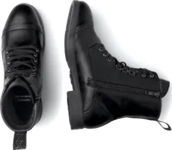 Xena Workwear XESPBL1 Women's Spice Safety Boot, Jet Black, Steel Toe, Side Zipper -Reebok || Skechers || Wolverine Sales Store xespbl1 pair top