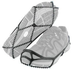 Yaktrax Walker Black Men's And Women's Rubber Steel Coil Men's Sizes 1 To 4 And A Half. Women's 2 And A Half To 6.